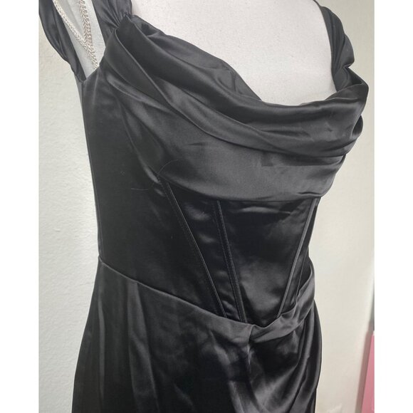 Ladivine by Cinderella Divine Corset Satin Whimsigoth Formal Dress Sz 12 NWT - Picture 7 of 16